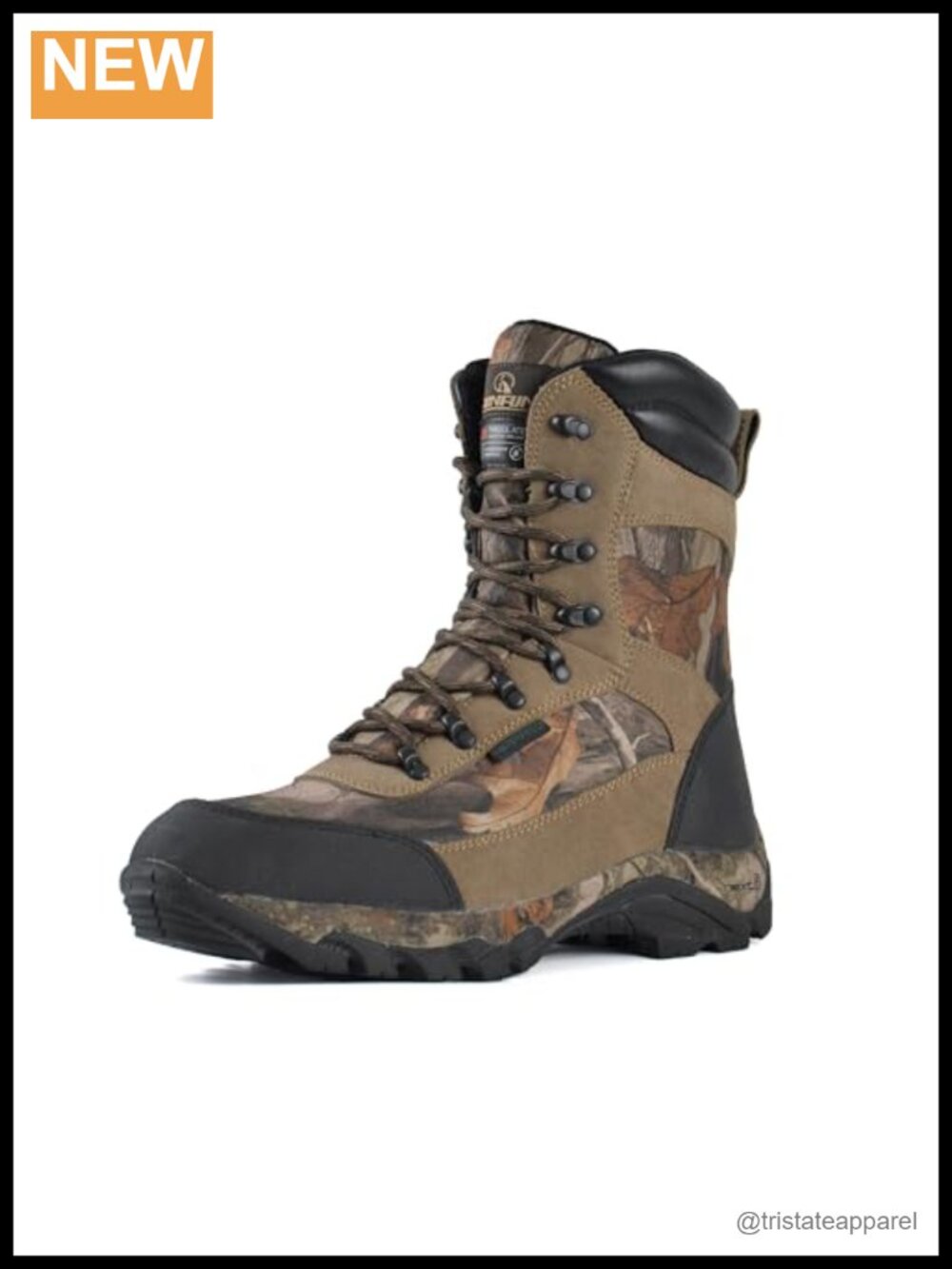 Waterproof Insulated 9 Inch Hunting Boots 400g Thinsulate Leather